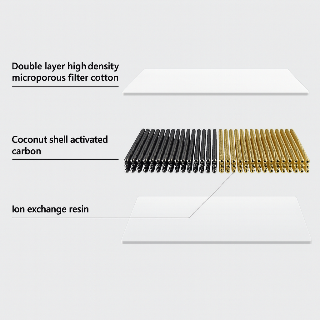 x6 CARBON EVORA FOUNTAIN FILTERS