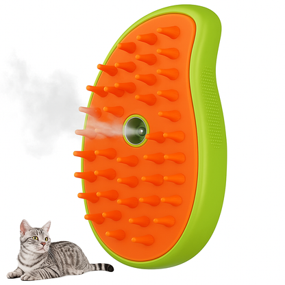 Electric Steam Cat Grooming Brush
