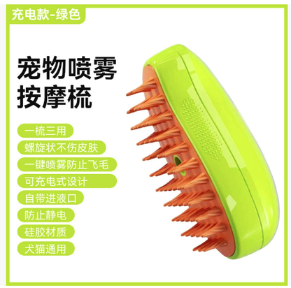 Electric Steam Cat Grooming Brush